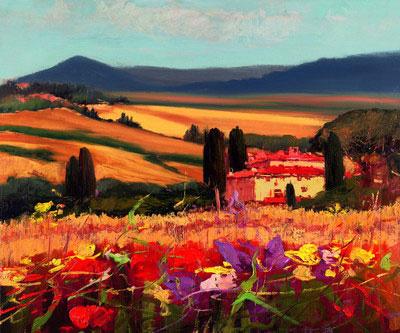Unknown Artist tuscan landscape